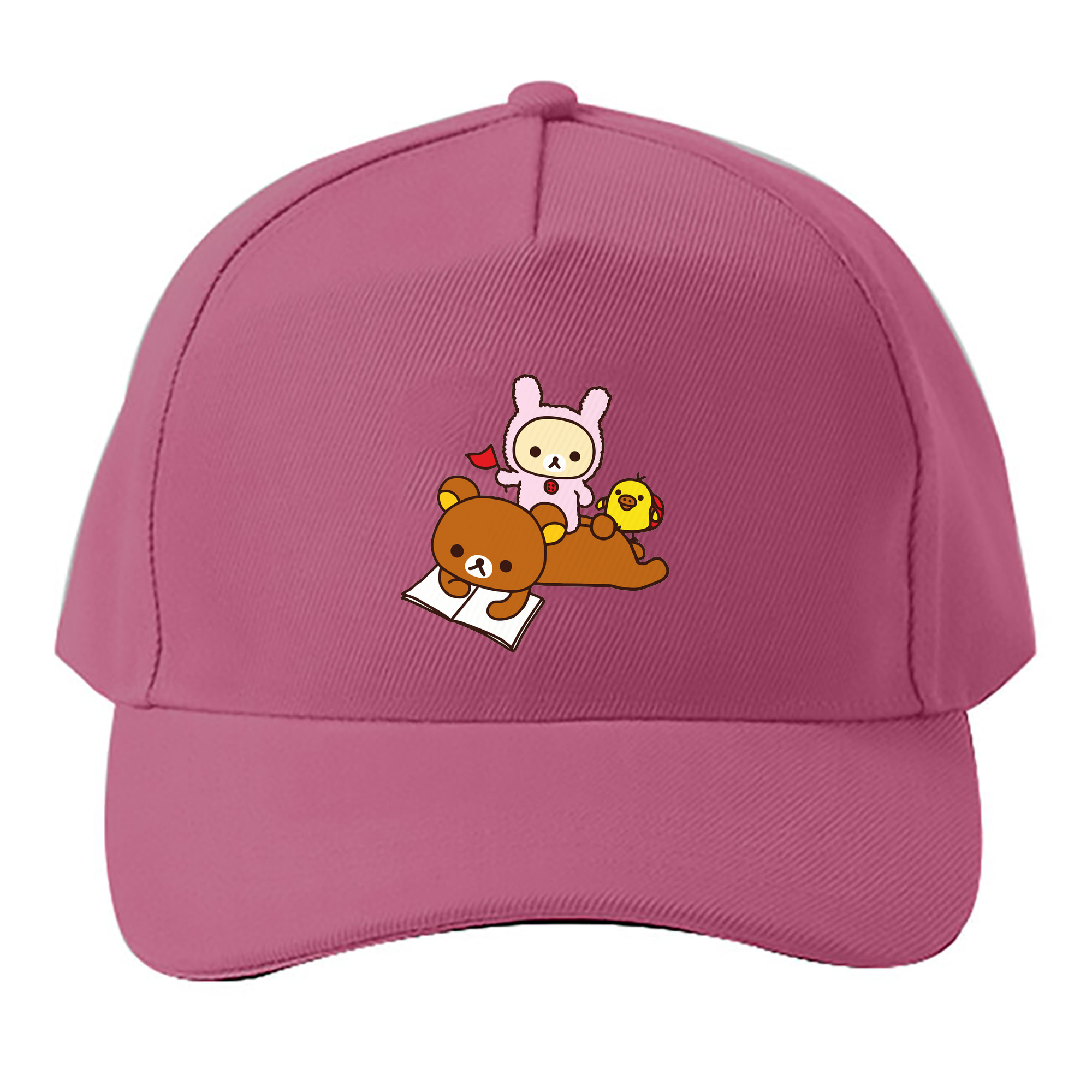 （画像用） リラックマ リラックマ キイロイトリ Rilakkuma Korilakkuma Kiiroitori ベースボールキャップ 綿100％ 男女兼用 帽子 スポーツ
